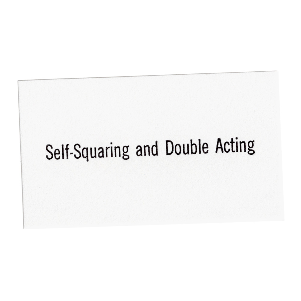 Self-squaring and Double Acting
